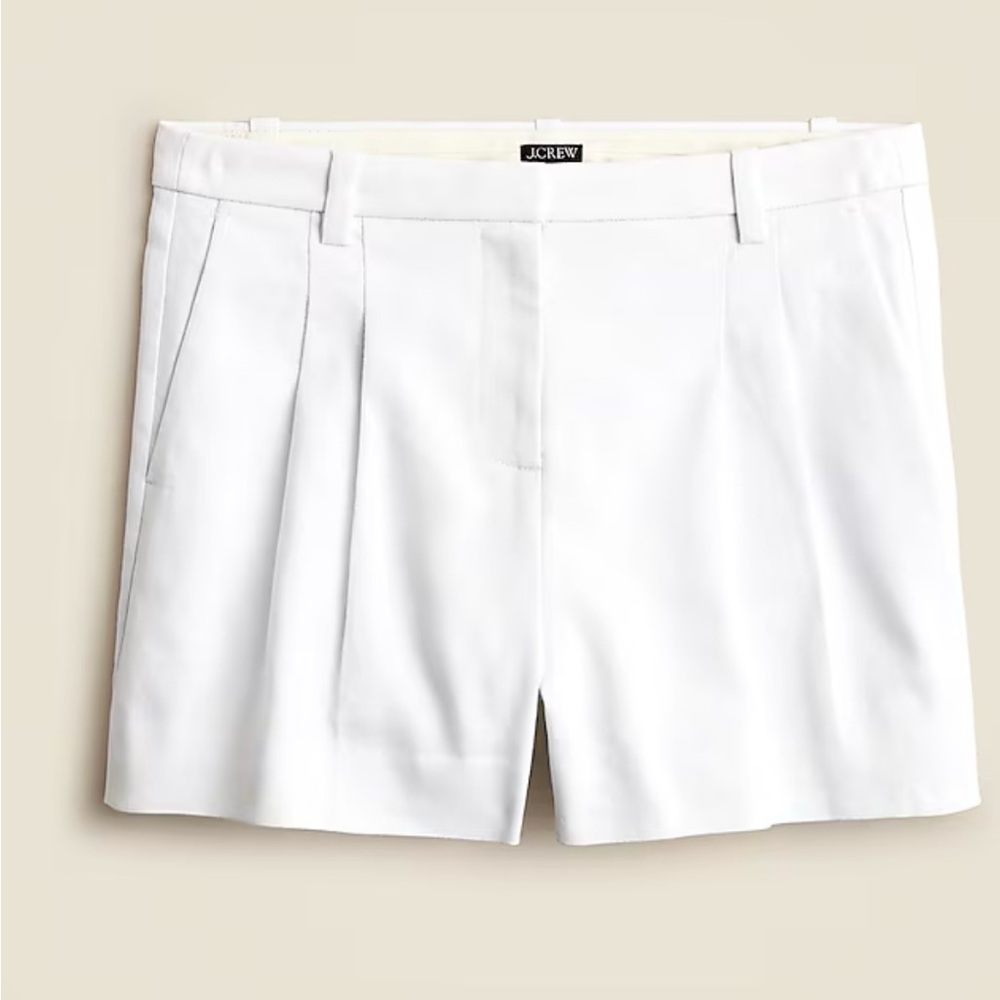J. Crew Women's Lucia White Linen Shorts